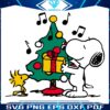 Snoopy Woodstocks Merry Christmas Tree in SVG Format