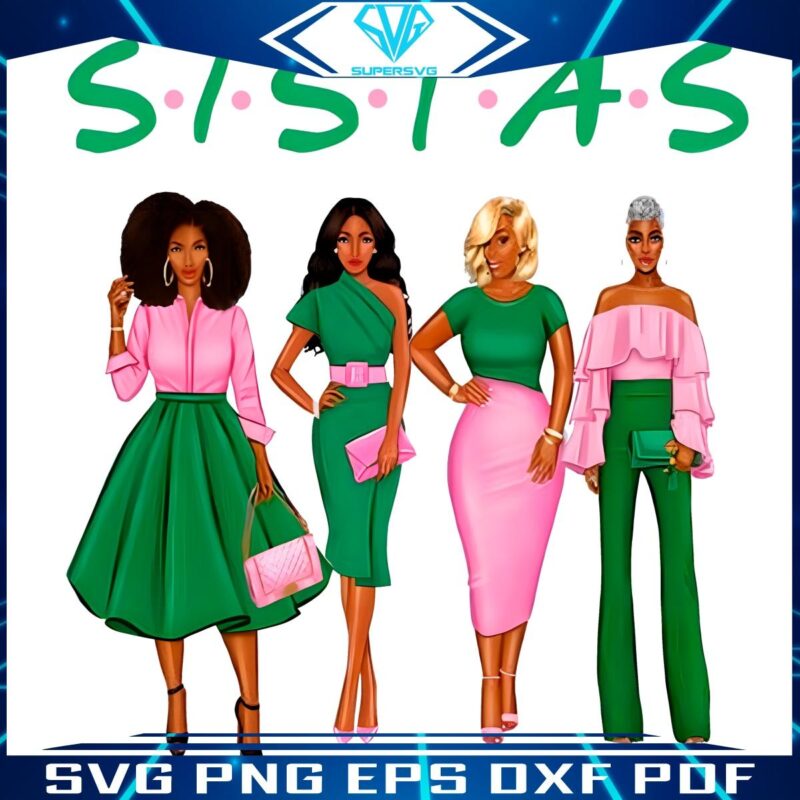 Sorority Sistas Unite Alpha Kappa Alpha PNG