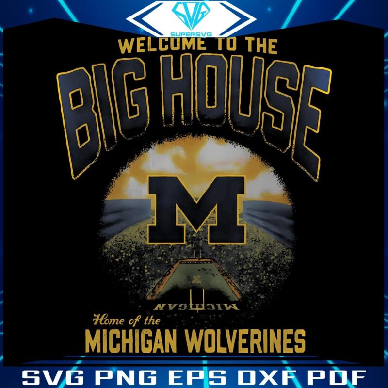 Step Inside Wolverine Territory Michigans Big House SVG