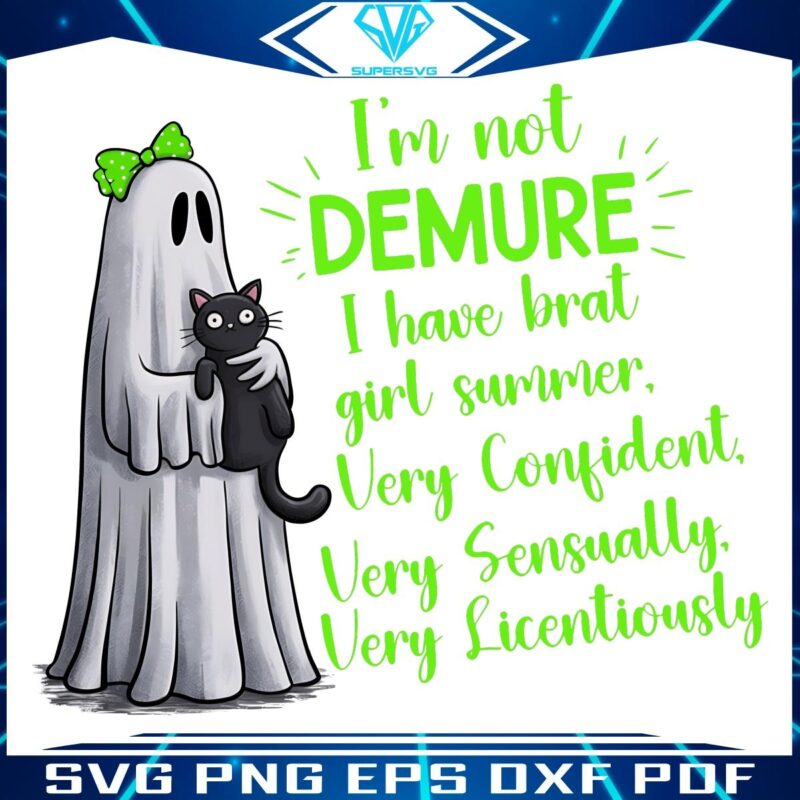 Summers Sassy Ghost Cat A Bratty SVG for the Undaunted