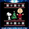 SVG of Peanuts Snoopy Charlies Festive Christmas Tree
