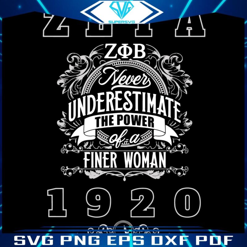 SVG Unleash the Power of a Zeta Phi Beta Finer Woman