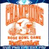 Texas Longhorns Retro Rose Bowl Champions in PNG