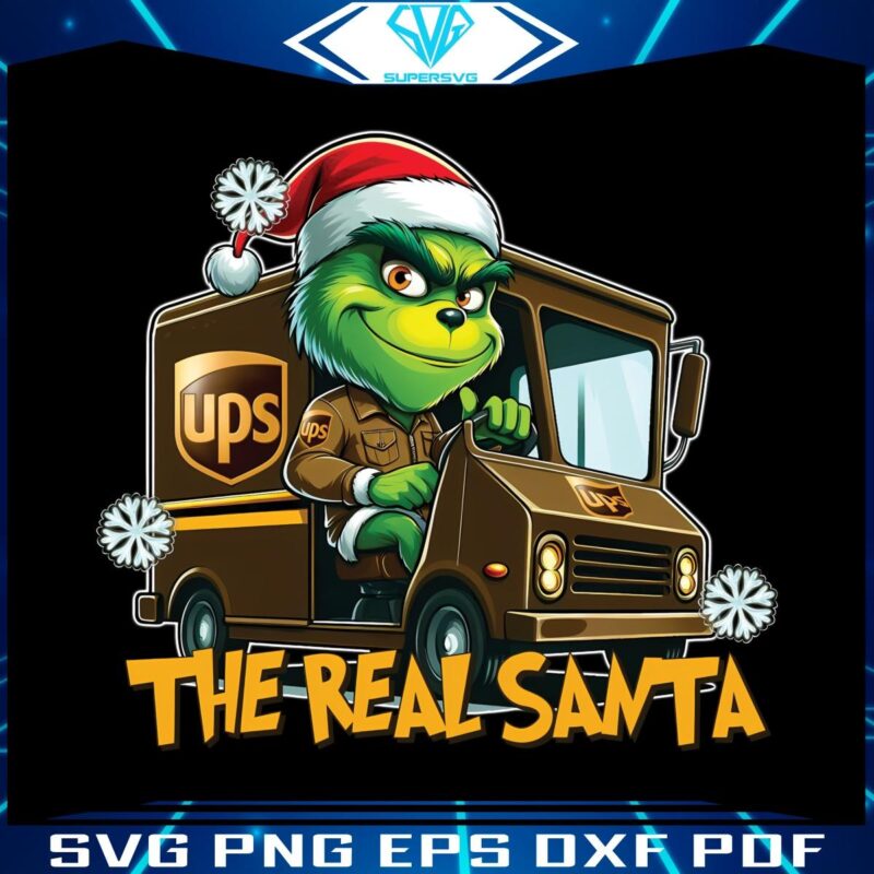 The Real Santa Funny Christmas Carrier Grinch PNG