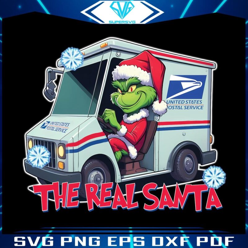 The Real Santa Funny Christmas Transporter Grinch PNG