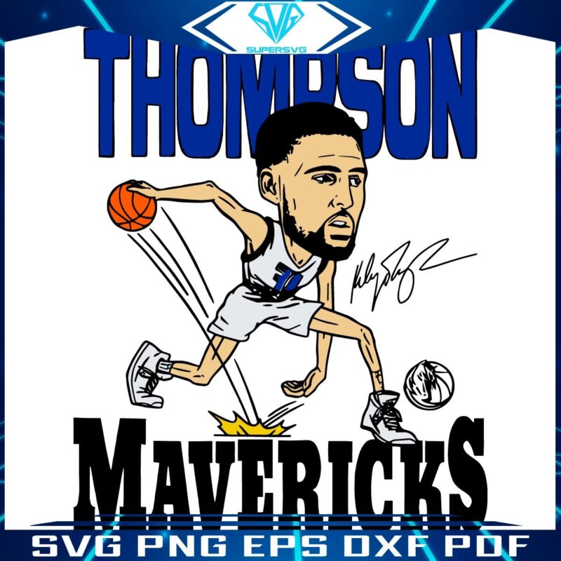 Thompson Mavericks Caricature Signature in SVG Format