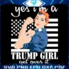 Trump Girl Pride Get Over It with American Flag SVG