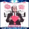 Trump Valentines My Heart Beats for America PNG