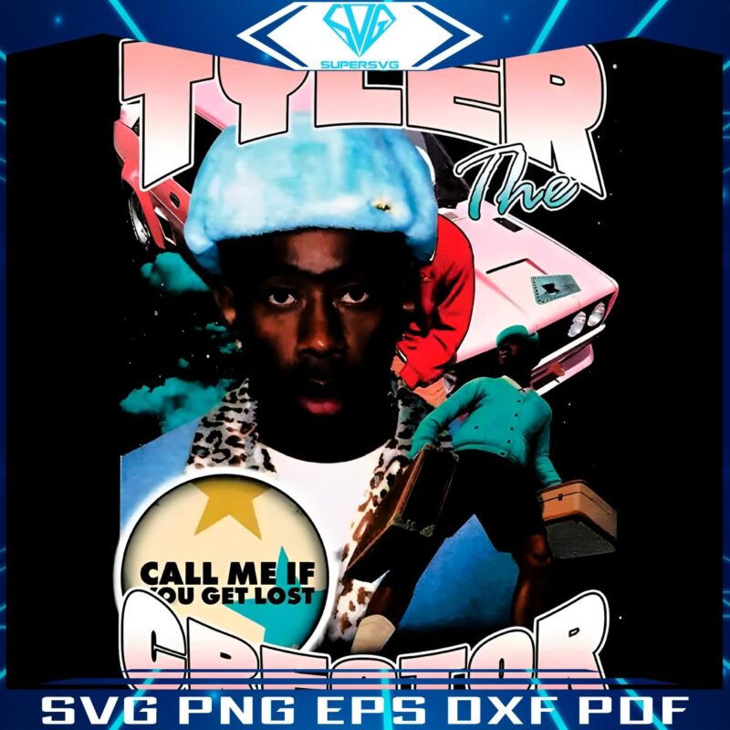 Tyler The Creators Retro Call Me If You Get Lost SVG Art