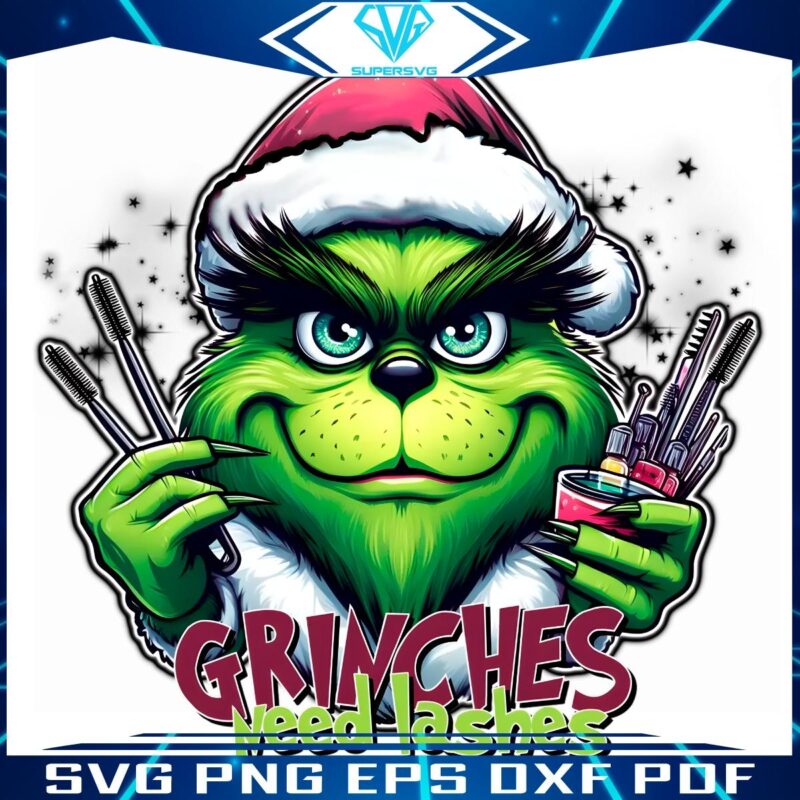 Unleash your Christmas Spirit Grinch Makeup Artist SVG Design