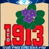 Vintage 1913 Delta Sigma Theta Violet PNG Design