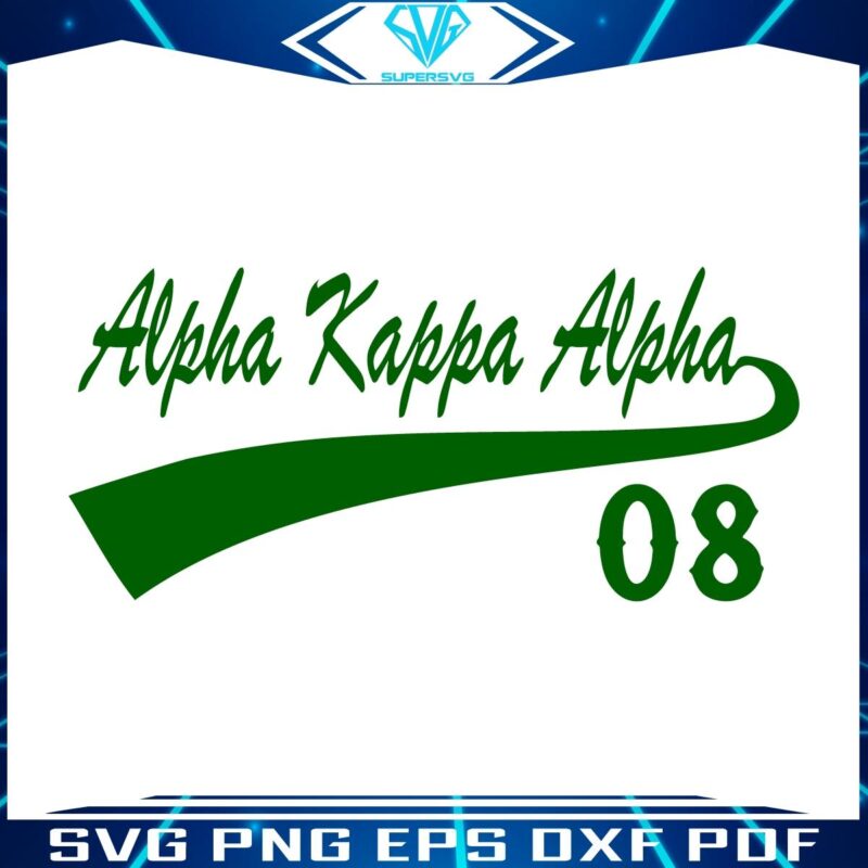 Vintage Alpha Kappa Alpha Tail 80 SVG Design