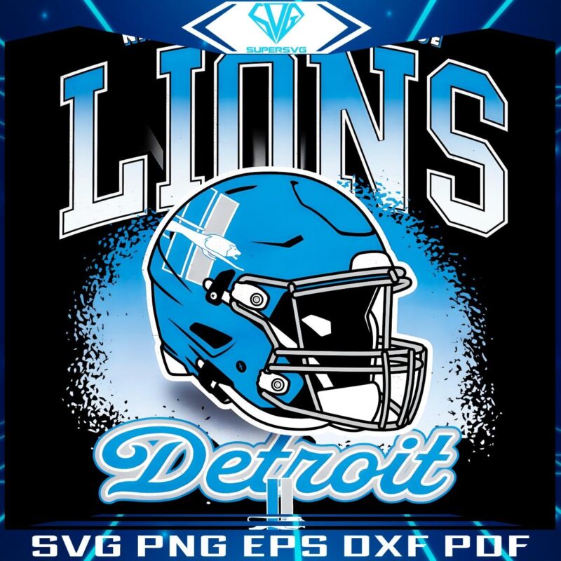 Vintage Detroit Lions Logo in PNG Classic NFL Style