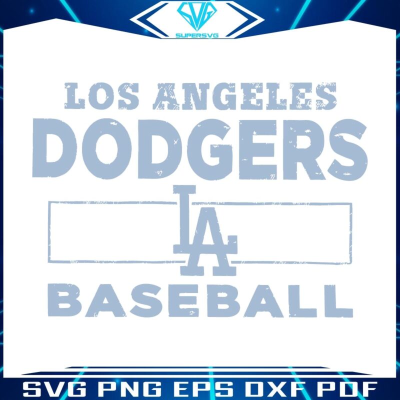 Vintage Los Angeles Dodgers Baseball PNG Design