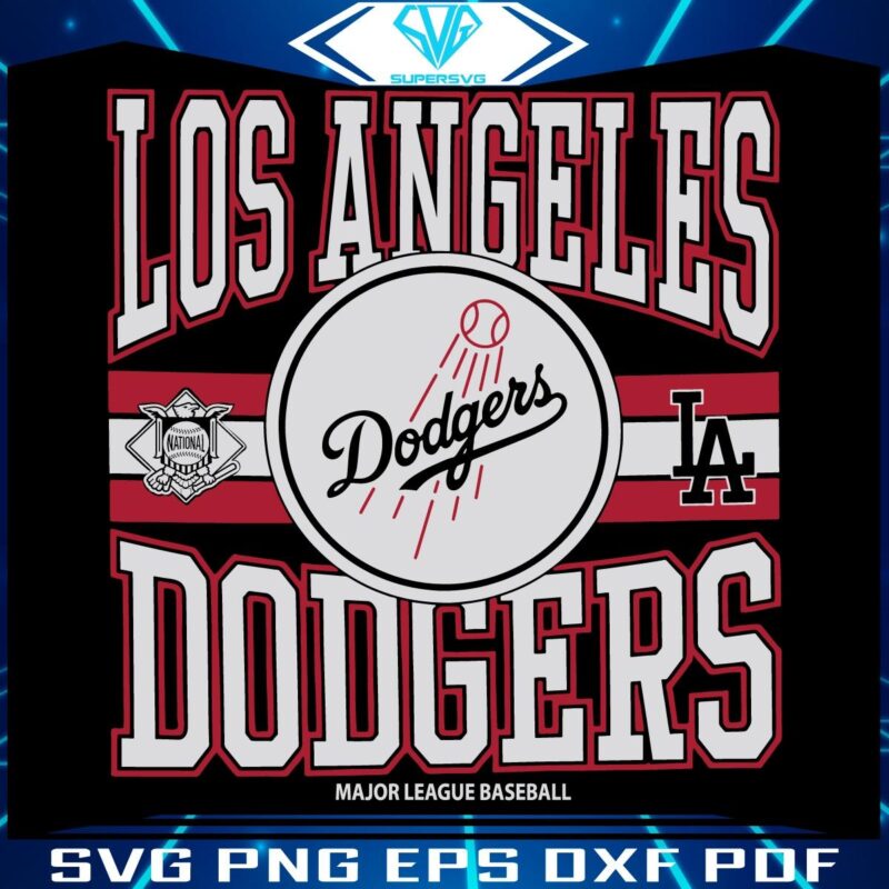 Vintage Los Angeles Dodgers MLB Baseball SVG