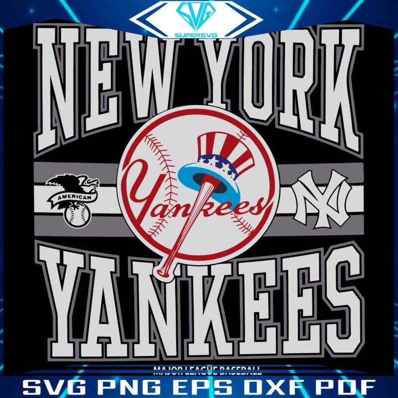 Vintage New York Yankees MLB Logo in SVG Format