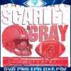 Vintage Ohio State Buckeyes Football Scarlet Gray SVG