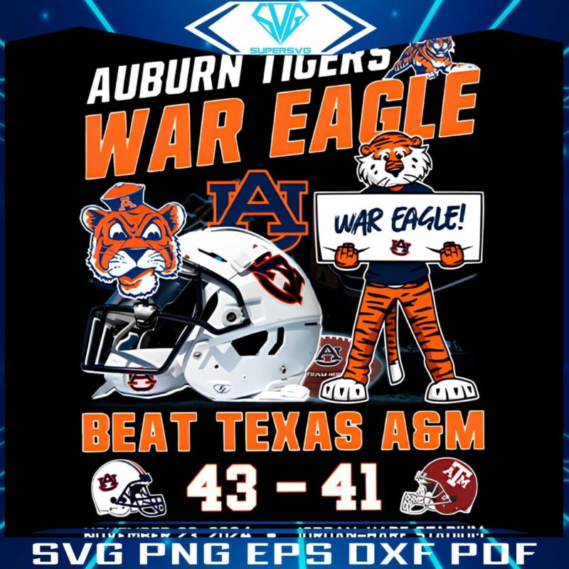 War Eagle Triumph Auburn Beats Texas AM Get Your PNG