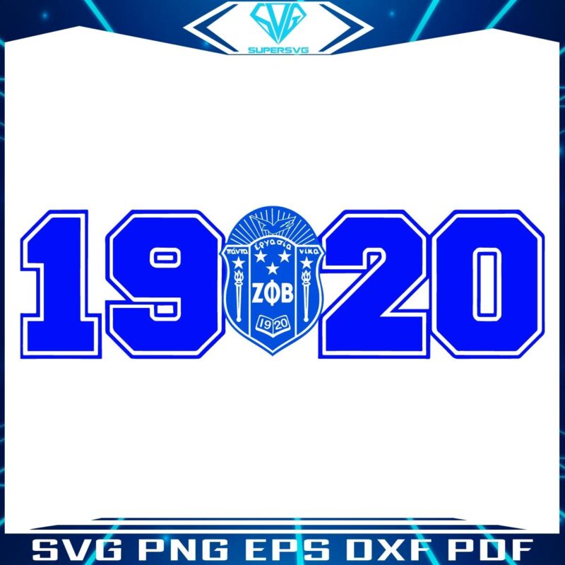 Zeta Phi Beta 1920 Emblem SVG