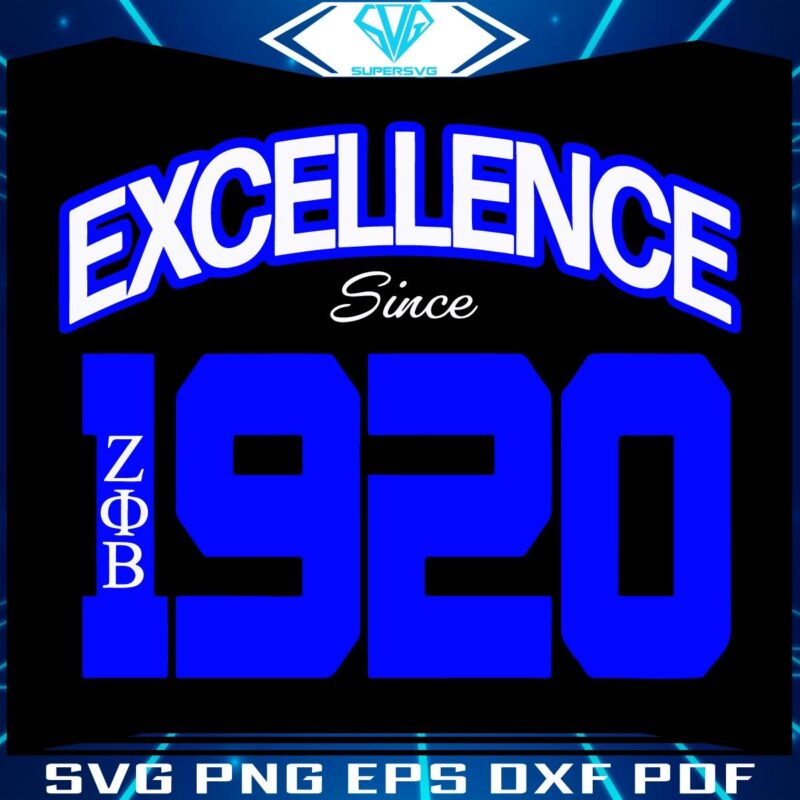 Zeta Phi Beta Celebrating Excellence Since 1920 in SVG