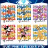 100 Days of School Fun Cartoon Mouse Friends PNG Bundle