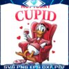 Adorable Valentine Duck Cartoon Character PNG