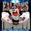 Atlanta Falcons Tuchdown Nfl Tasmanian Devil SVG