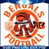 Bengals NFL Rush Zone Cartoon Character in SVG Format