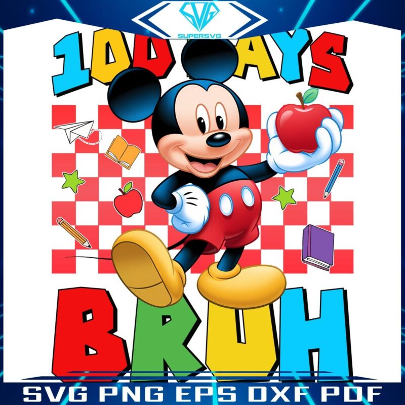 Bruh Mickey Mouse PNG 100 Days of Fun