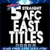 Buffalo Bills 5Time AFC East Champs Our Moment SVG