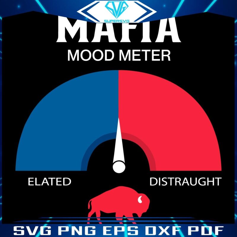 Buffalo Bills Mafia Mood Meter SVG for Diehard Fans