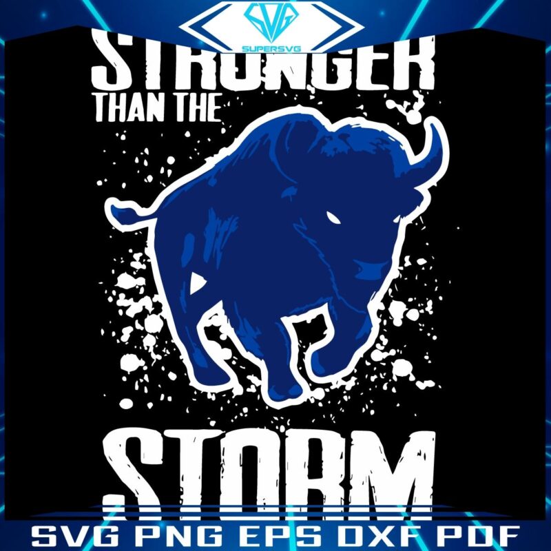 Buffalo Bills Mascot SVG Tougher Than Any Storm