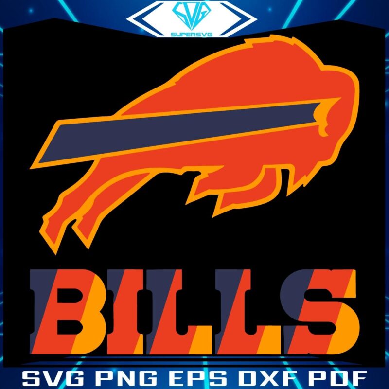 Buffalo Bills SVG Josh Allen NFL Football Logo