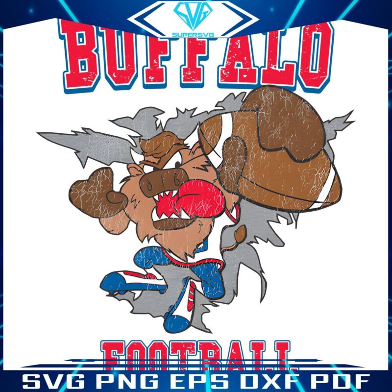 Buffalonian Devil Retro Buffalo Bills Mascot in PNG Format