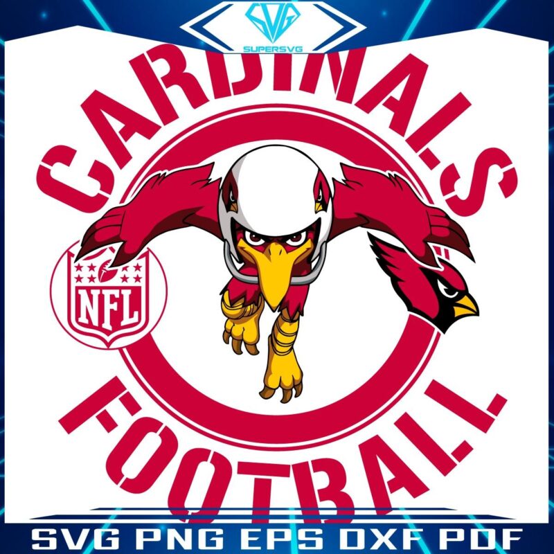 Cardinals Rush Zone Cartoon Character NFL SVG Magic