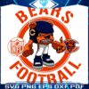 Cartoon Bears Football NFL Rush Zone Character SVG Art