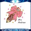 Custom Teacher Valentine Pencil Bow Design in Pink Coquette PNG