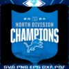 Detroit Lions Back To Back 2024 North Division Champions PNG