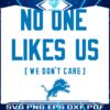Detroit Lions Proudly Unbothered SVG