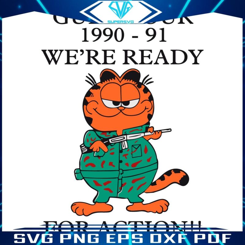 Garfield Gulf Tour 9091 Get Set for Action SVG