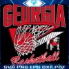 Georgia Bulldogs SVG Iconic Basketball Mascot Logo
