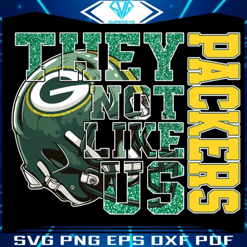 Glitter Green Bay Packers PNG Theyre Just Not Like Us