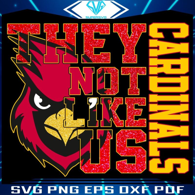 Glittery Arizona Cardinals PNG Theyre Not Like Us