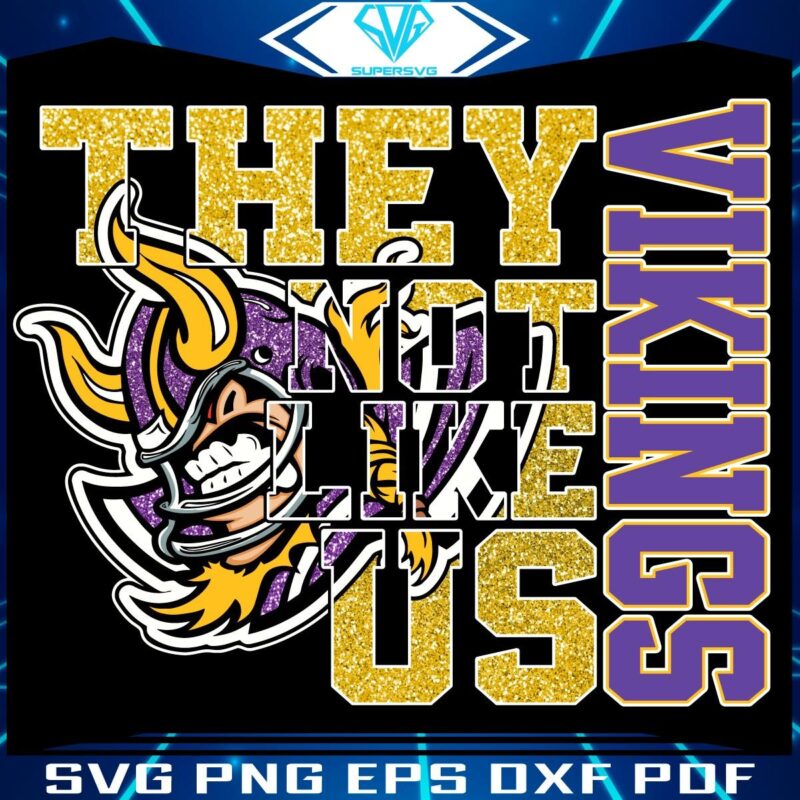 Glittery Minnesota Vikings PNG Theyre Just Not Like Us