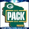 Go Pack Go Green Bay Packers SVG Design