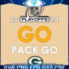 Go Pack Go Green Bay Packers SVG for 2024 NFL Playoffs