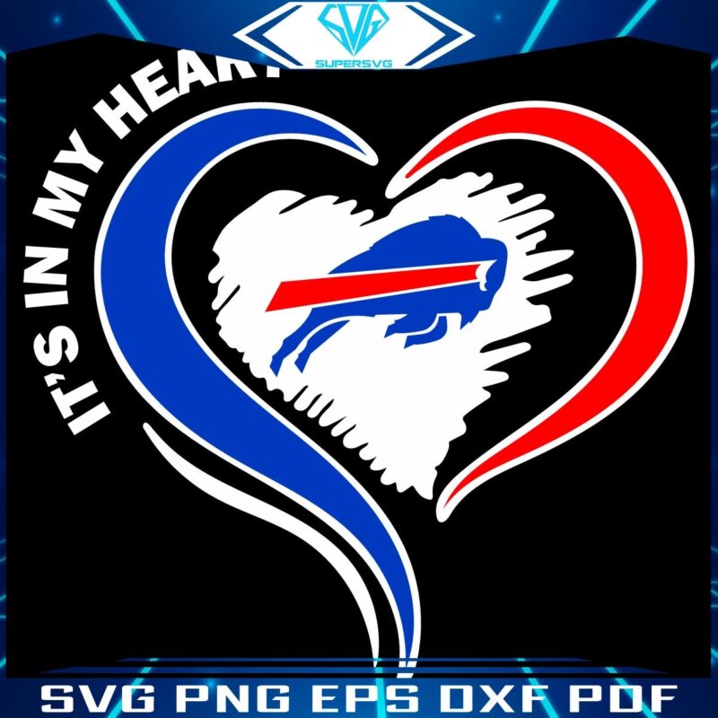 Its In My Heart Buffalo Bills Football Fans PNG