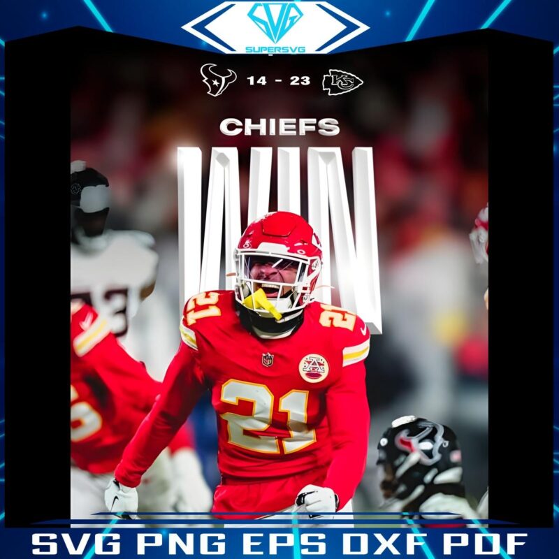 Jaden Hicks Chiefs Triumph Over Texans Poster PNG