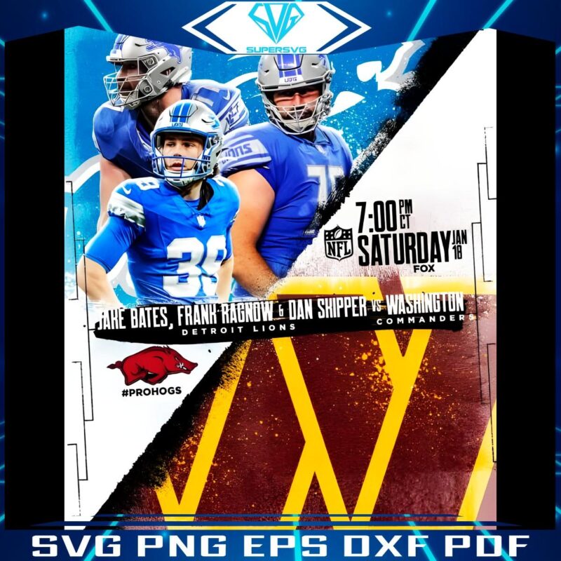 Jake Bates Frank Ragnow And Dan Skipper Lions Vs Commanders PNG