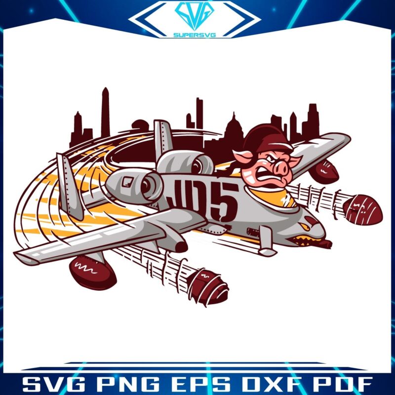 Jayden Daniels SVG Washington Commanders JD5 Plane Design